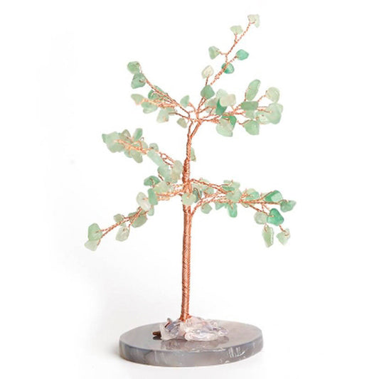 Agate base crystal tree ornament