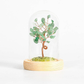 Peridot lawn crystal tree ornaments