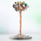 Agate piece base crystal tree ornament