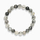 Elegant Obsidian and Black Rutile Serenity Bracelet