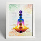 Seven Chakra Crystals Decorate The Picture Frame