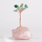 Crystal tree ornament with a base of original stones