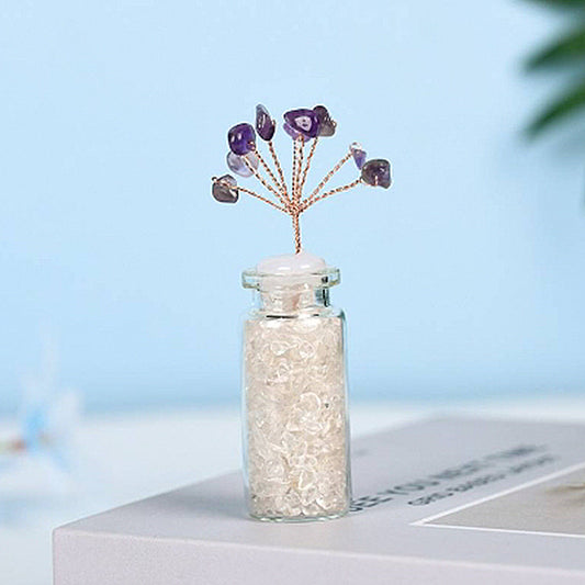 Wishing Bottle Shaped Crystal Tree Ornament