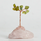 Crystal tree ornament with a base of original stones
