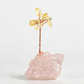 Crystal tree ornament with a base of original stones