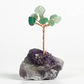 Crystal tree ornament with a base of original stones