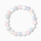 Elegant Selenite, Blue Agate, and Rose Quartz Serenity Bracelet