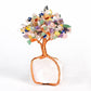 Crystal rough base silk winding craft crystal tree ornaments