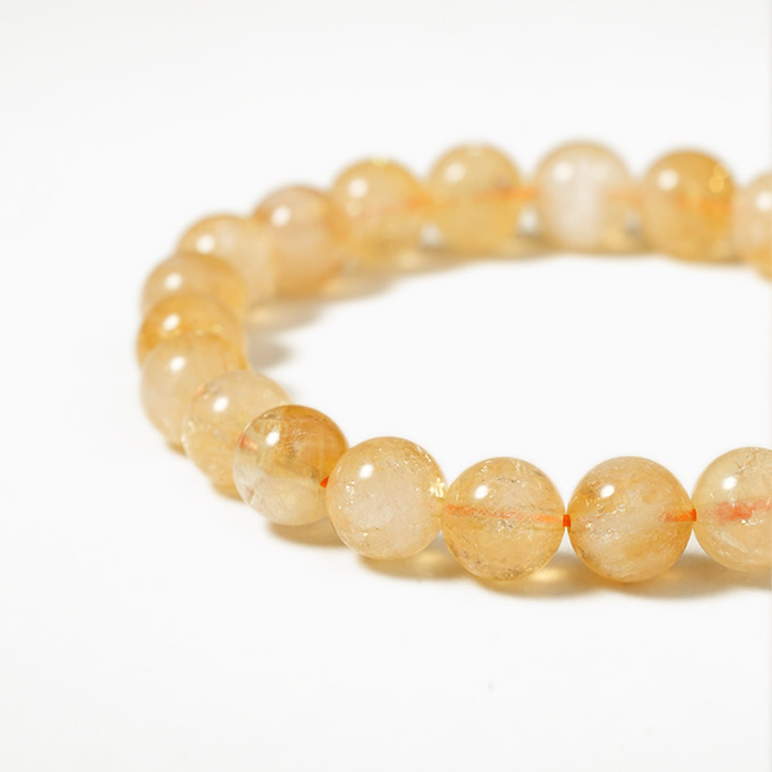 Citrine Gemstone Beaded Bracelet