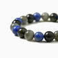 Obsidian, Lapis Lazuli, and Labradorite Crystal Bracelet