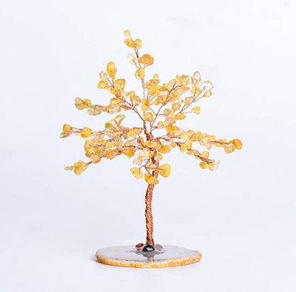 Agate base crystal tree natural crystal tree ornaments