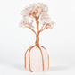 White crystal base crystal tree