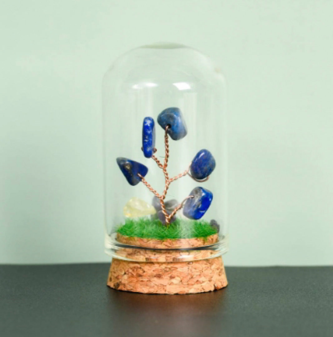 Natural crystal rough glass cover micro landscape crystal tree