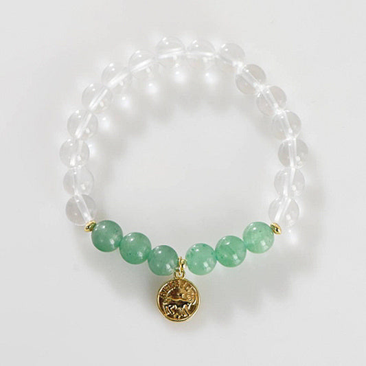 White Crystal Zodiac Bracelet
