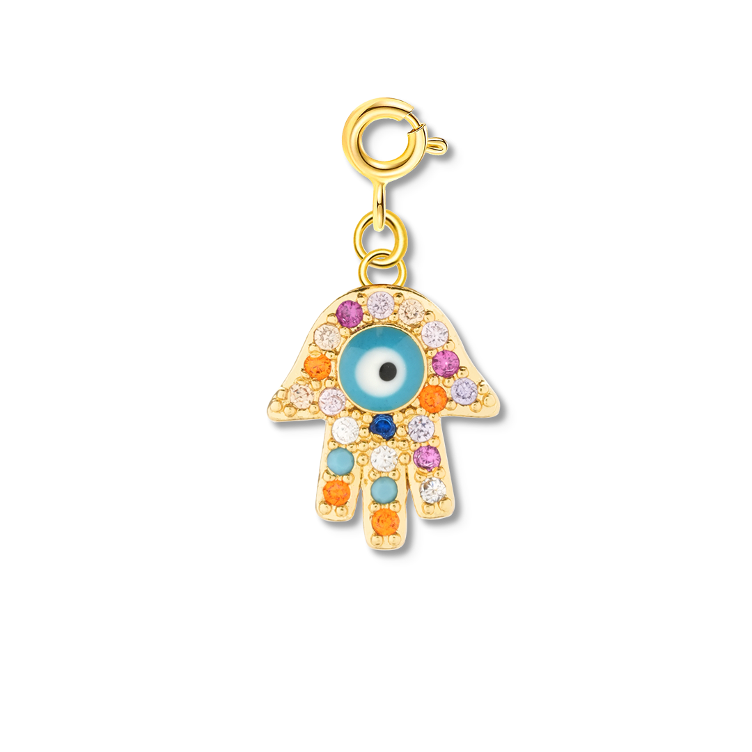Rainbow Hamsa Charm