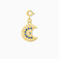 Gemstone Crescent Pendant