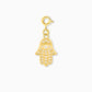 Crystal-Eyed Hamsa Charm