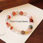 Natural red crystal bracelet