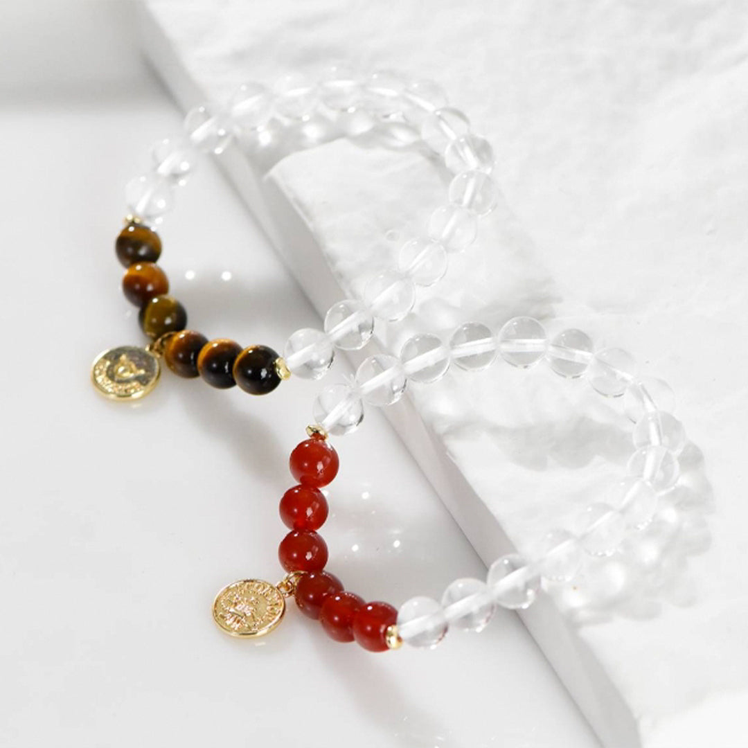 White Crystal Zodiac Bracelet