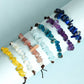 Crushed Stone Leather Rope Bracelet