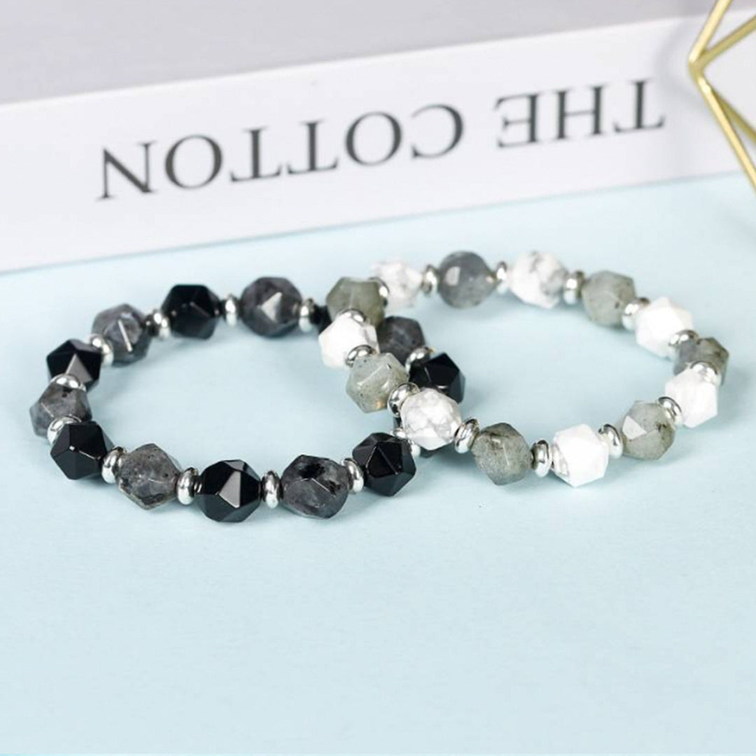 Faceted Double Gemstone Bracelet