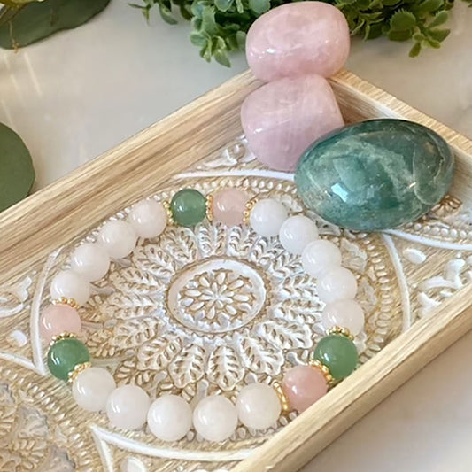 Handmade beaded natural stone bracelets