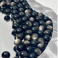 Silver-Sheen Obsidian Dragon Fittings Bracelet