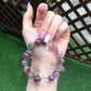 Staggered Irregularly Amethyst Bracelet