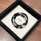 Double-Loop Obsidian Labradorite Bracelet
