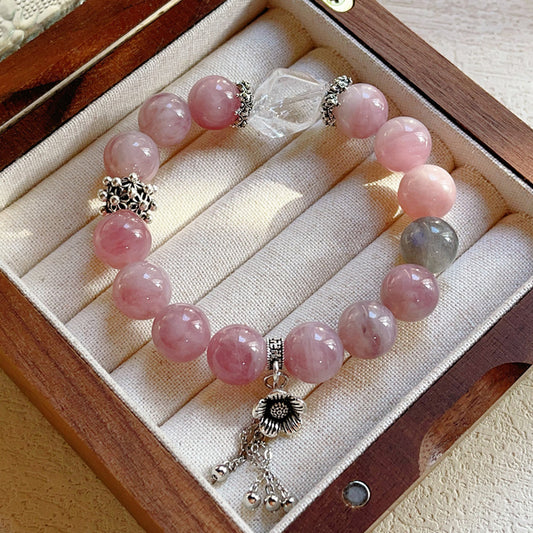 Purple Madagascar Rose Quartz Bracelet