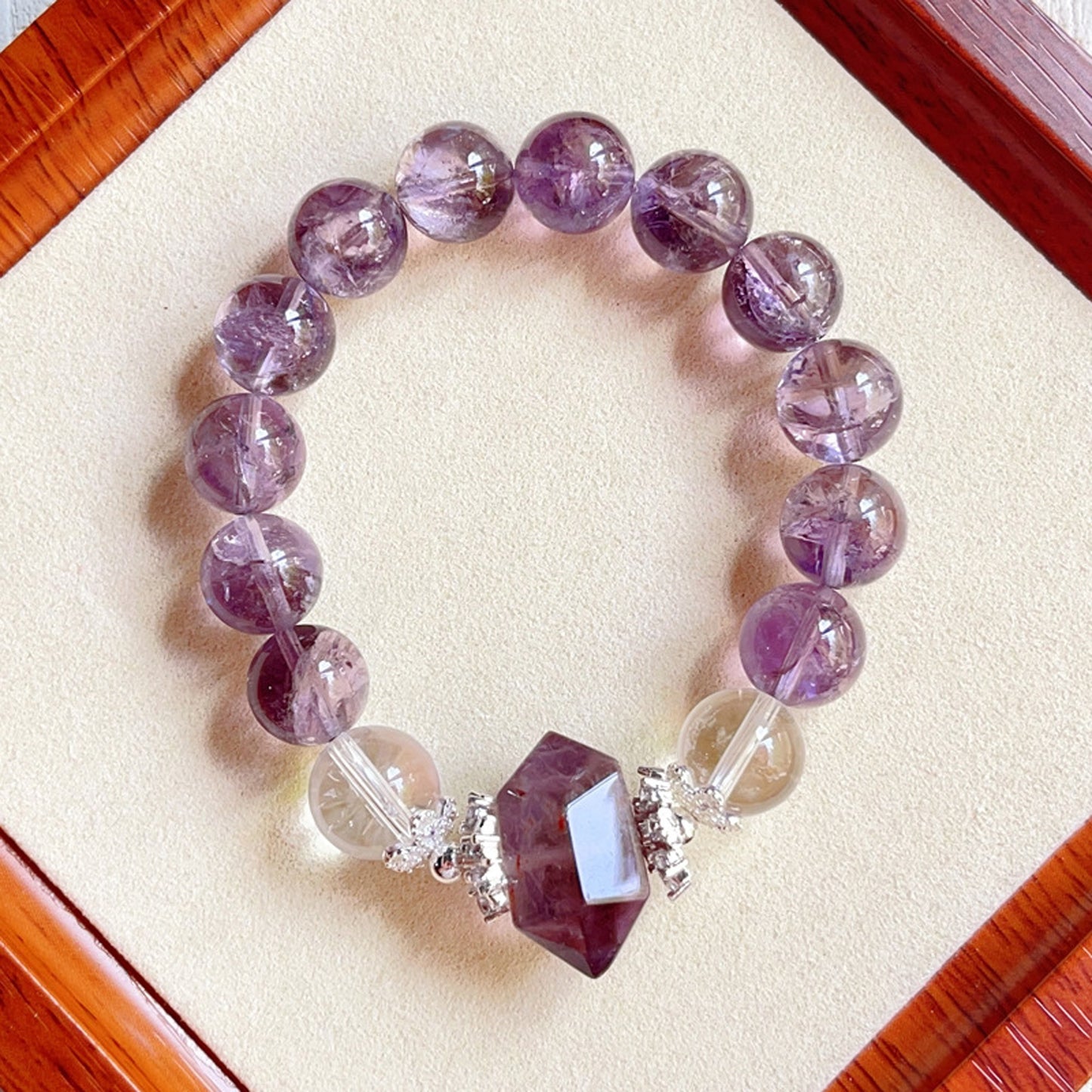 Purple Azeztulite Bracelet