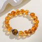 Yellow Pyramidal Quartz Tiger's eye Bracelet