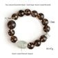 Smoky Azeztulite Black-Gold Super Seven Crystal Bracelet