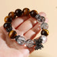 Tiger's Eye Herkimer Diamond Bracelet