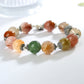 Rainbow-Color Rutilated Quartz S925 Bracelet