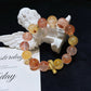 Natural Flower Agate Crystal Bracelet