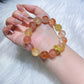 Natural Flower Agate Crystal Bracelet