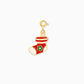Christmas Enamel Zinc Alloy DIY Charms