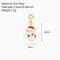 Christmas Enamel Zinc Alloy DIY Charms