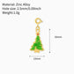 Christmas Enamel Zinc Alloy DIY Charms
