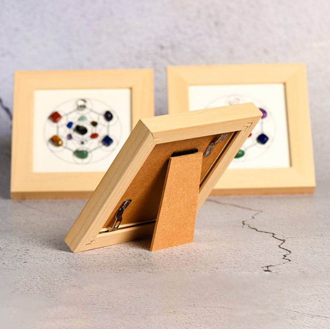 Metatron Hexagonal Crystal Stone Photo Frame