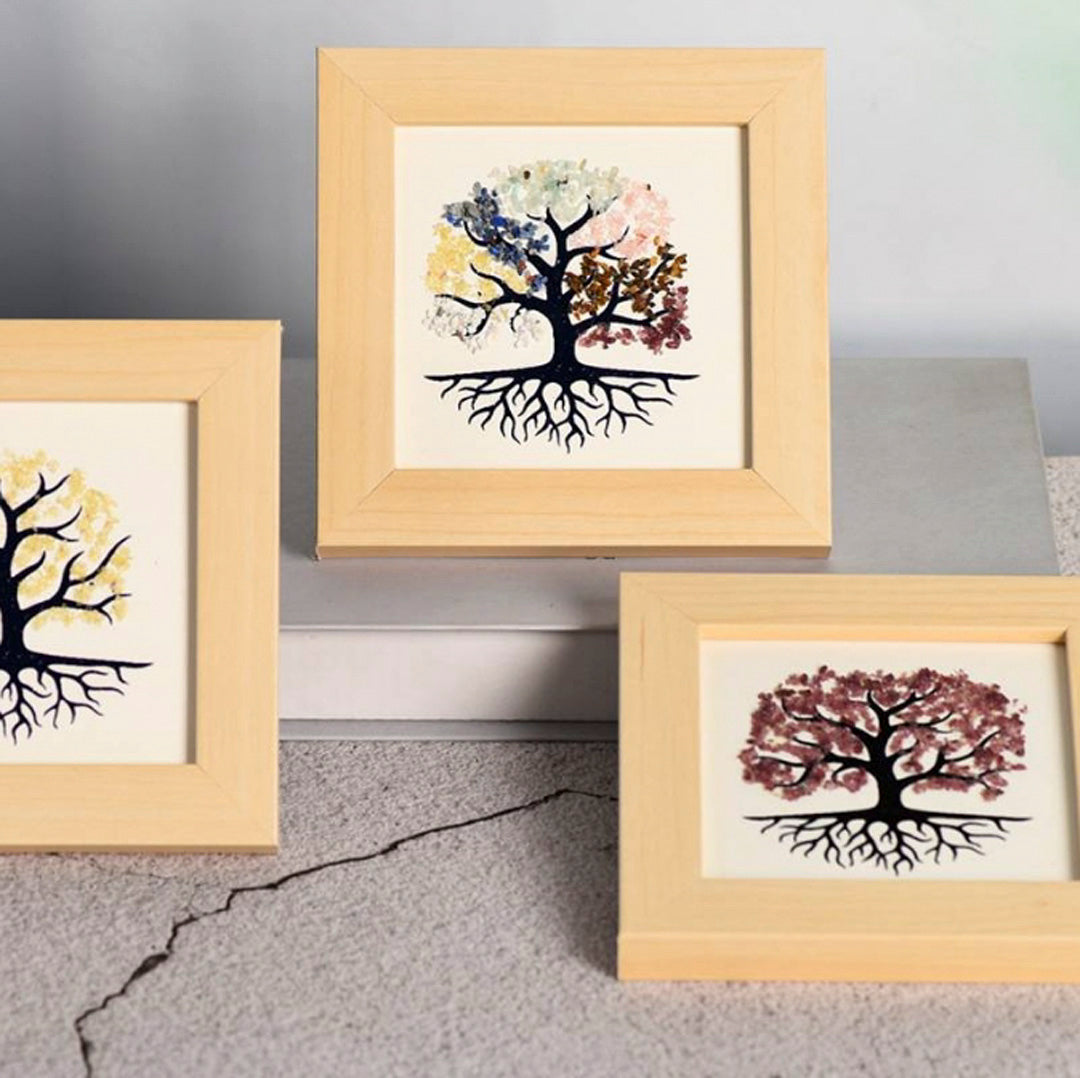 The Tree Of Life Vrystal Dtone Decorates The Picture Frame