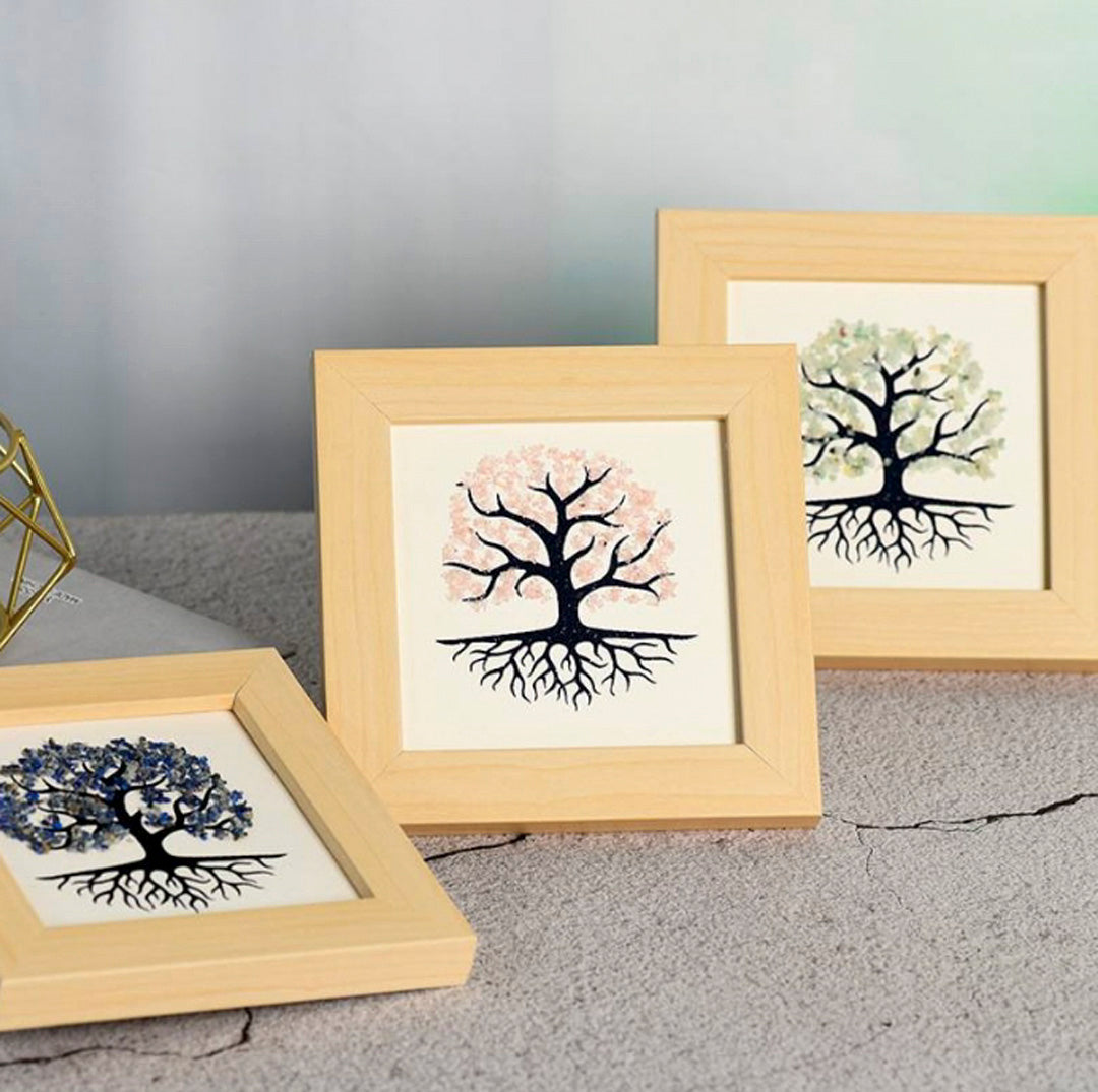 The Tree Of Life Vrystal Dtone Decorates The Picture Frame