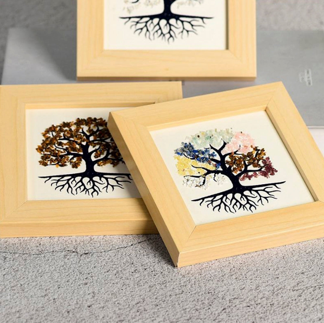 The Tree Of Life Vrystal Dtone Decorates The Picture Frame