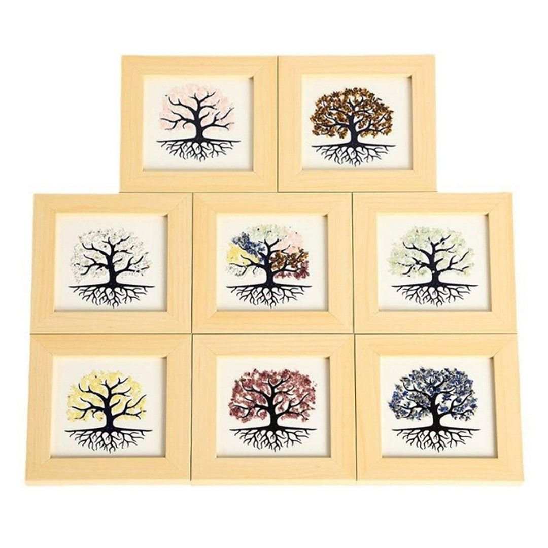 The Tree Of Life Vrystal Dtone Decorates The Picture Frame