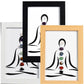 Seven Chakra Crystals Decorate The Picture Frame