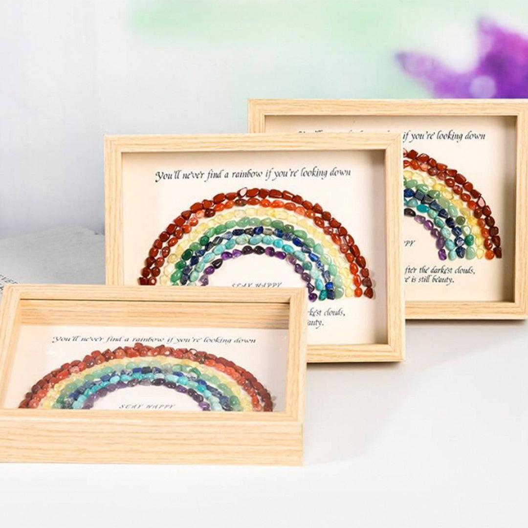 Rainbow Crystal Stone Photo Frame