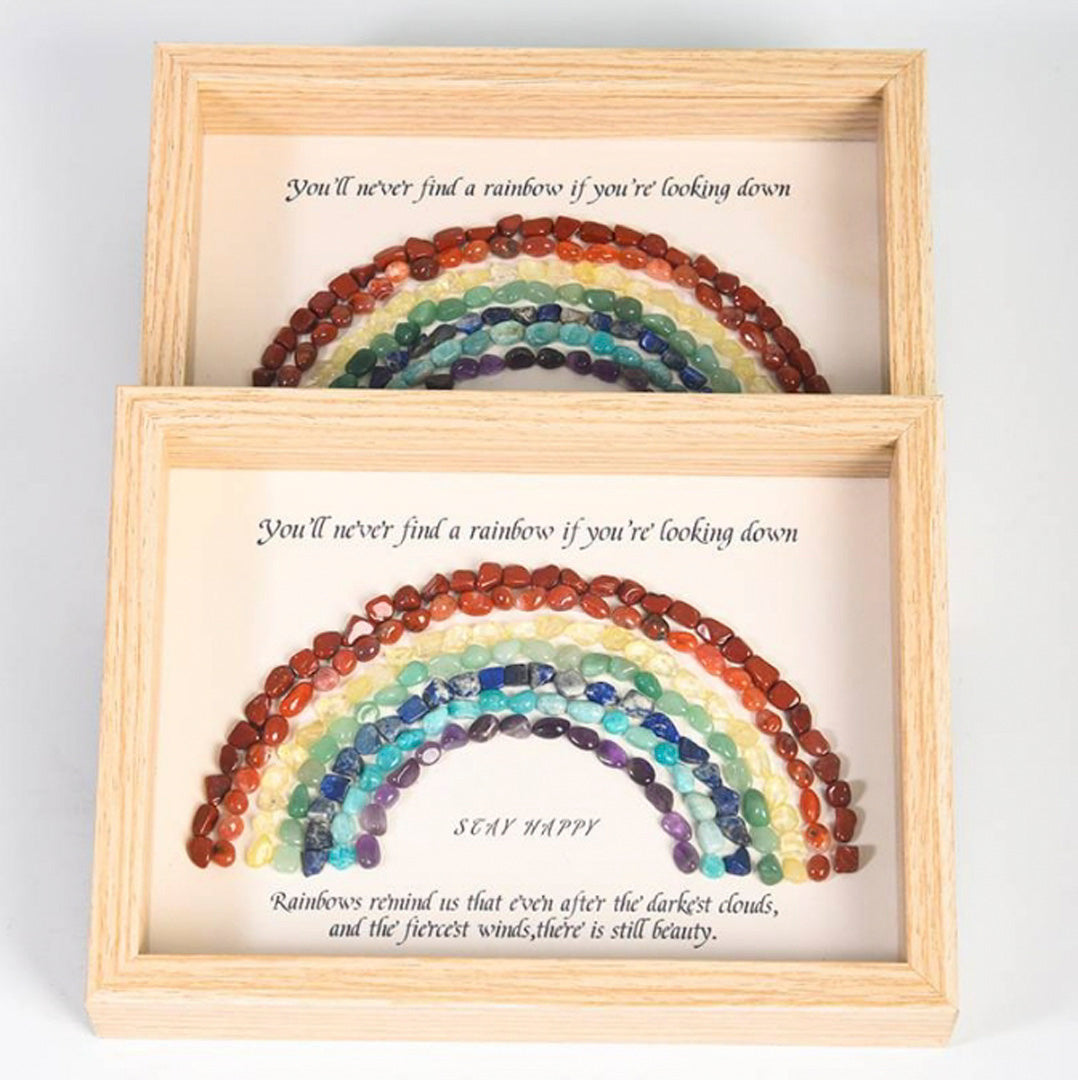 Rainbow Crystal Stone Photo Frame