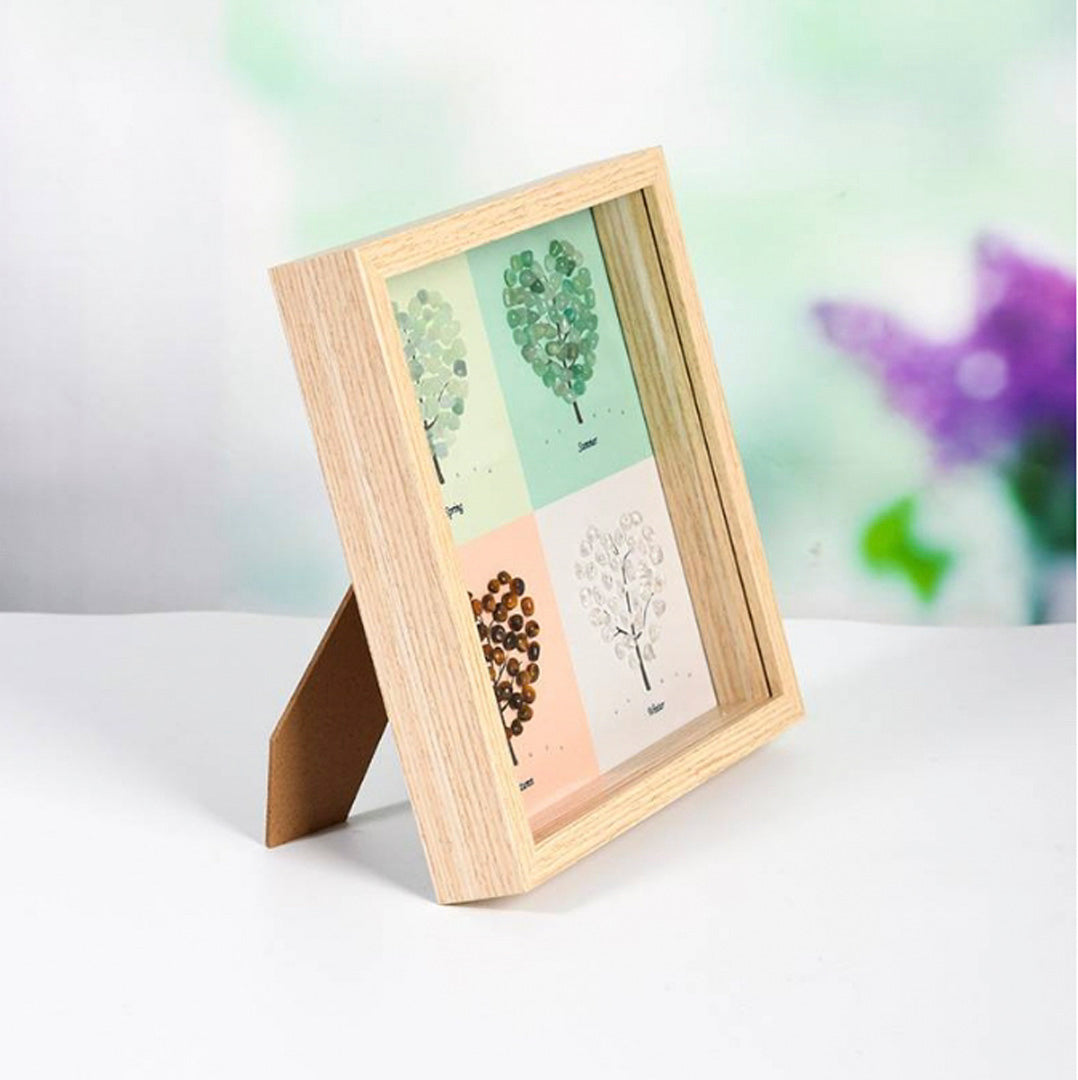 Four Seasons Tree Crystal Stone Photo Frame