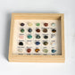 25 Kinds Of Colorful Tumbled Stone Crystal Bare Stone Photo Frame